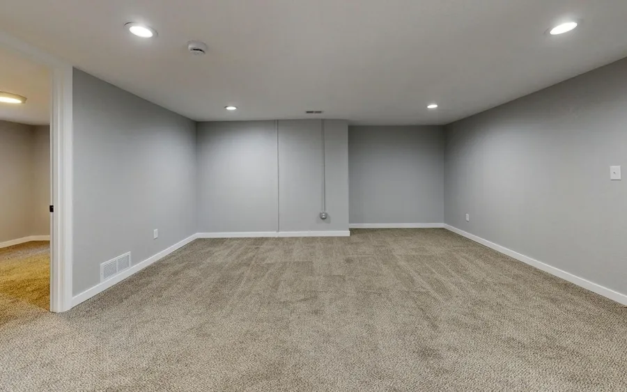 Finished basement interior